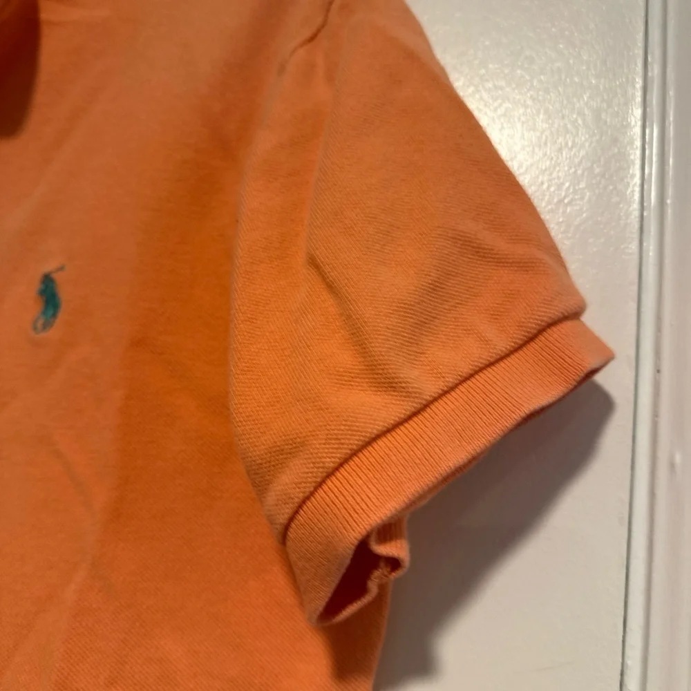 Vintage 90s Mens Size: M Classic Cotton Polo Ralph Lauren Shirt Orange